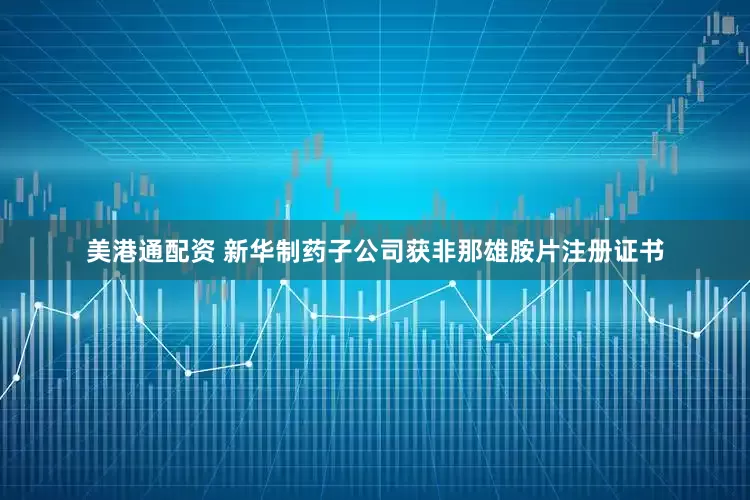 美港通配资 新华制药子公司获非那雄胺片注册证书