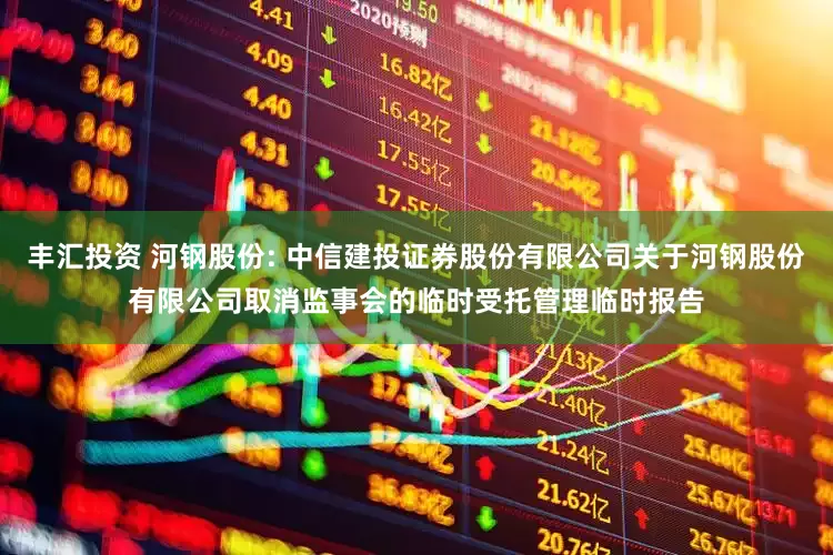 丰汇投资 河钢股份: 中信建投证券股份有限公司关于河钢股份有限公司取消监事会的临时受托管理临时报告